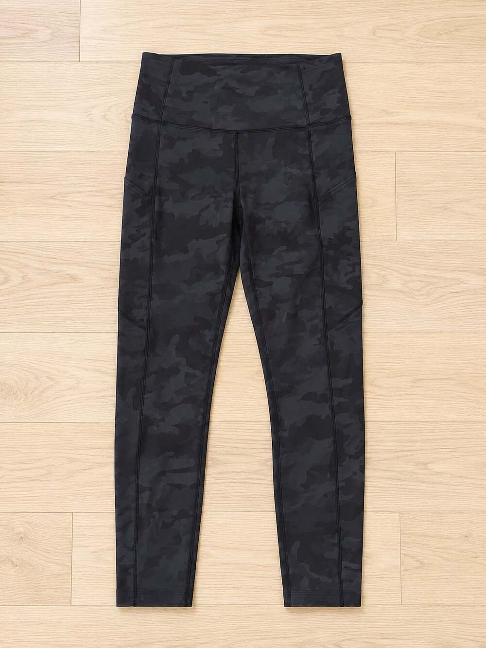 Lululemon Fast and Free High-Rise Pocket Leggings Camo Sz 6